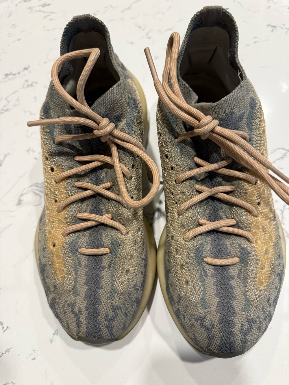 Adidas Yeezy Boost ART FX 9764 Knit Slip-On Sneakers with Tan Accents Men’s Sz8
